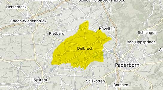 Immobilienpreisekarte Delbrück