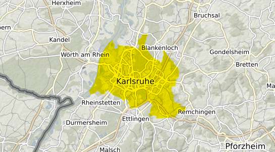 Immobilienpreisekarte Karlsruhe Baden