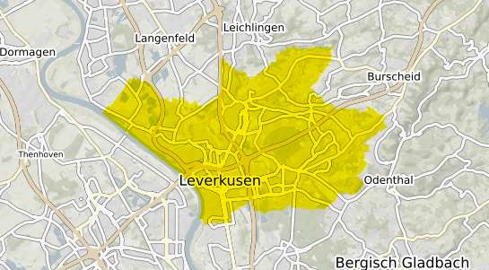 Immobilienpreisekarte Leverkusen