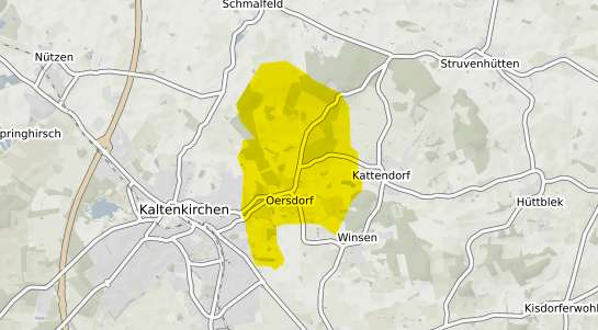 Immobilienpreisekarte Oersdorf b. Neumuenster