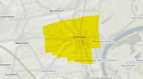 Immobilienpreisekarte Osthofen Rheinhessen