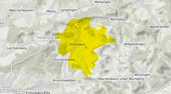 Immobilienpreisekarte Ottenbach Wuerttemberg