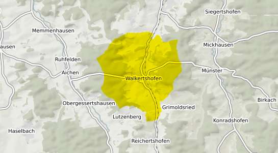 Immobilienpreisekarte Walkertshofen b. Schwabmuenchen