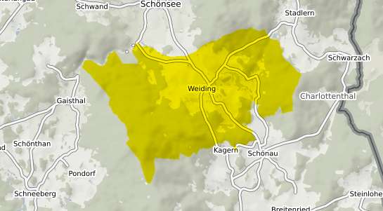 Immobilienpreisekarte Weiding Kr. Cham, Oberpfalz