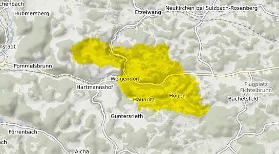 Immobilienpreisekarte Weigendorf Oberpfalz