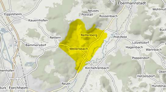 Immobilienpreisekarte Weilersbach Oberfranken
