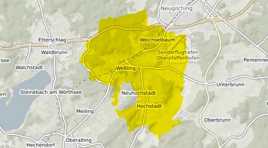 Immobilienpreisekarte Wessling Oberbayern