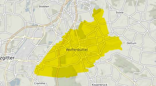 Immobilienpreisekarte Wolfenbüttel Niedersachsen