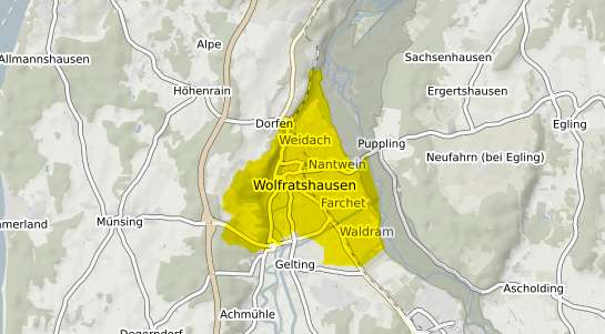 Immobilienpreisekarte Wolfratshausen
