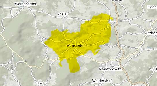 Immobilienpreisekarte Wunsiedel