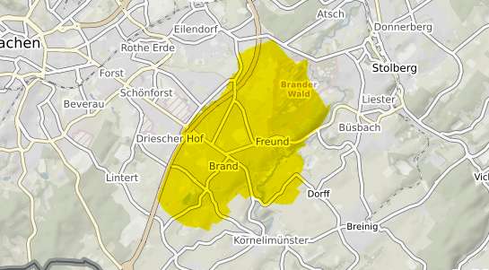 Immobilienpreisekarte Aachen Brand