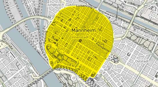 Immobilienpreisekarte Mannheim Innenstadt