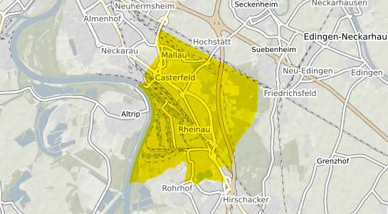 Immobilienpreisekarte Mannheim Rheinau