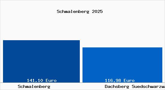 Aktueller Bodenrichtwert in Dachsberg (S&uuml;dschwarzwald) Schmalenberg
