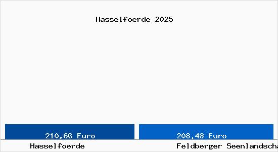 Aktueller Bodenrichtwert in Feldberger Seenlandschaft Hasself&ouml;rde