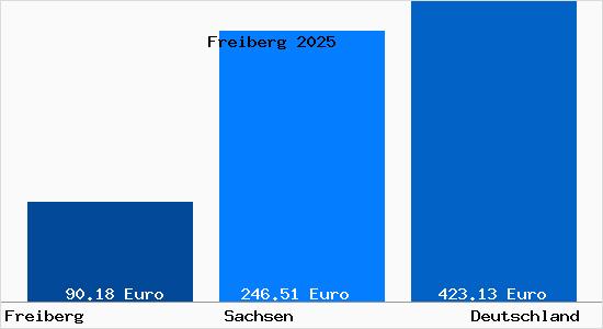 Aktueller Bodenrichtwert in Freiberg Sachsen