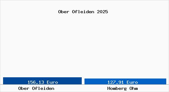 Aktueller Bodenrichtwert in Homberg Ohm Ober Ofleiden