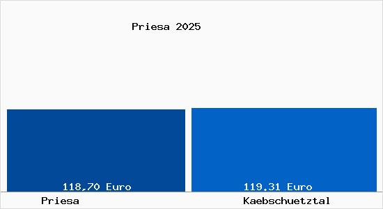 Aktueller Bodenrichtwert in Kaebschuetztal Priesa