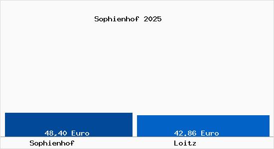 Aktueller Bodenrichtwert in Loitz Sophienhof