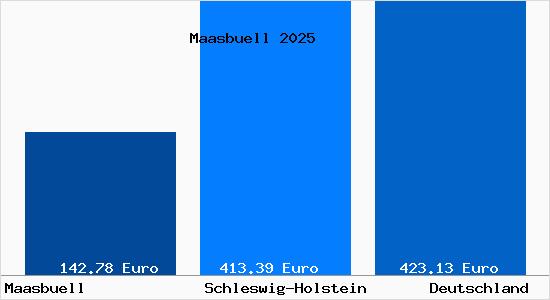 Aktueller Bodenrichtwert in Maasbuell b. Flensburg
