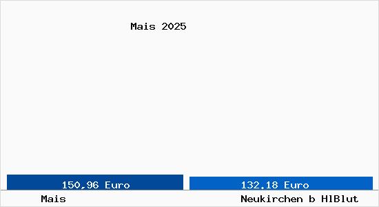 Aktueller Bodenrichtwert in Neukirchen b HlBlut Mais