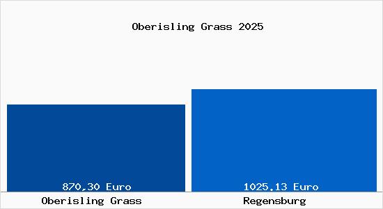 Aktueller Bodenrichtwert in Regensburg Oberisling Grass