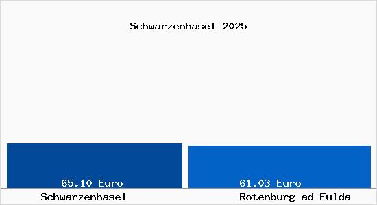 Aktueller Bodenrichtwert in Rotenburg ad Fulda Schwarzenhasel