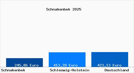 Aktueller Bodenrichtwert in Schnakenbek