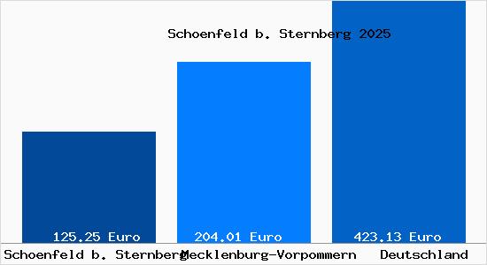 Aktueller Bodenrichtwert in Schoenfeld b. Sternberg