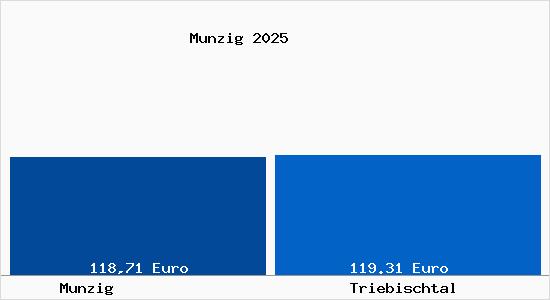 Aktueller Bodenrichtwert in Triebischtal Munzig
