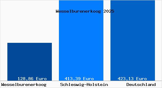 Aktueller Bodenrichtwert in Wesselburenerkoog