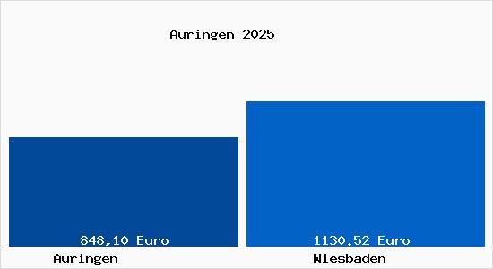 Aktueller Bodenrichtwert in Wiesbaden Auringen