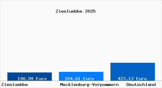 Aktueller Bodenrichtwert in Ziesluebbe