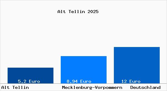Aktueller Mietspiegel in Alt Tellin