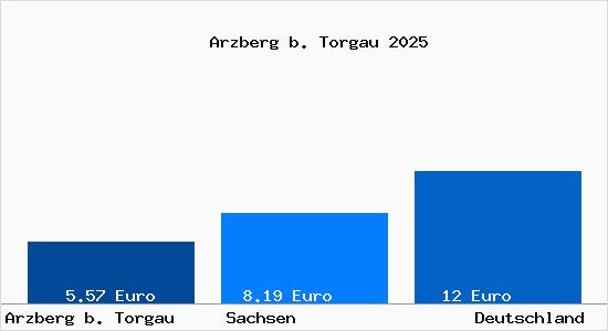 Aktueller Mietspiegel in Arzberg b. Torgau