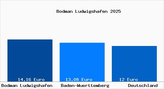 Aktueller Mietspiegel in Bodman Ludwigshafen