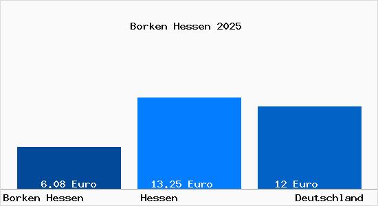 Aktueller Mietspiegel in Borken Hessen