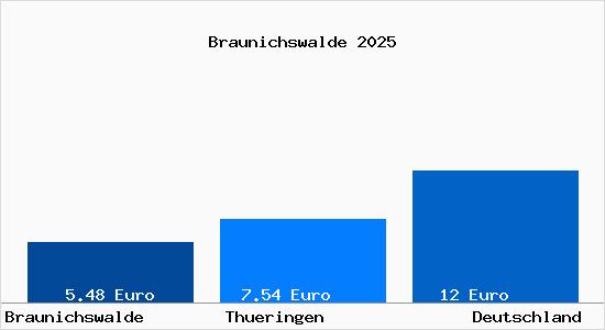 Aktueller Mietspiegel in Braunichswalde