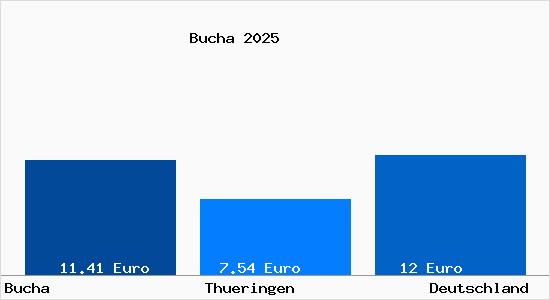 Aktueller Mietspiegel in Bucha b. Jena