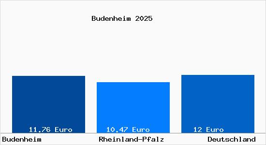 Aktueller Mietspiegel in Budenheim b. Mainz