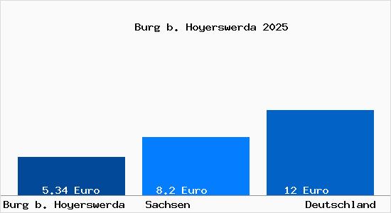 Aktueller Mietspiegel in Burg b. Hoyerswerda