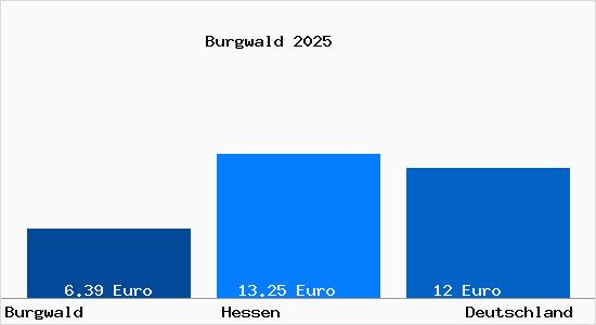 Aktueller Mietspiegel in Burgwald Eder