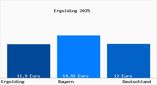 Aktueller Mietspiegel in Ergolding
