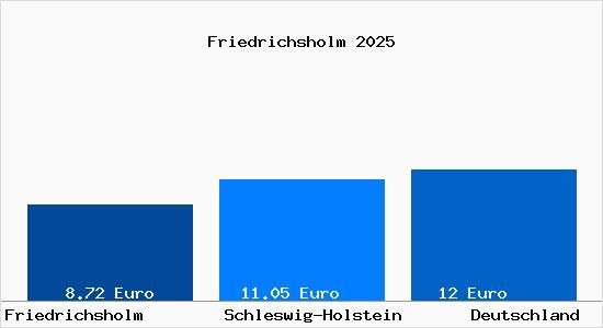Aktueller Mietspiegel in Friedrichsholm