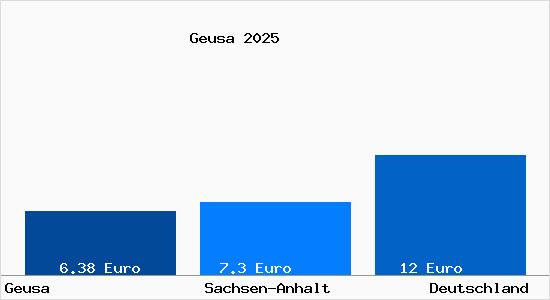 Aktueller Mietspiegel in Geusa