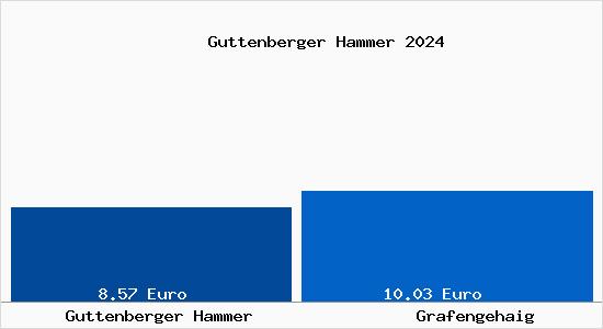 Vergleich Mietspiegel Grafengehaig mit Grafengehaig Guttenberger Hammer