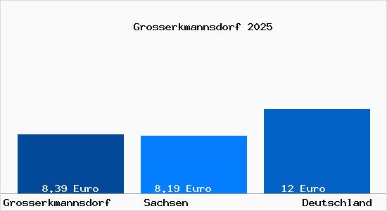Aktueller Mietspiegel in Grosserkmannsdorf
