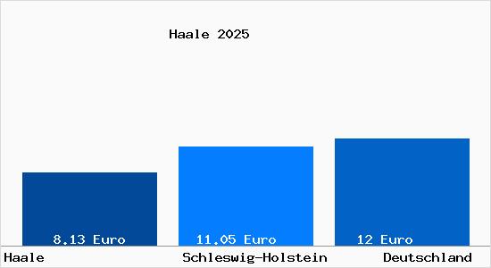 Aktueller Mietspiegel in Haale