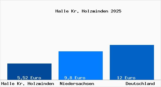Aktueller Mietspiegel in Halle Kr. Holzminden