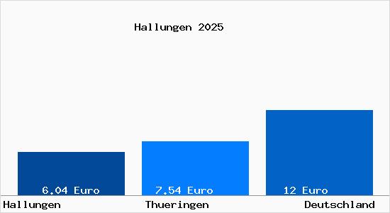 Aktueller Mietspiegel in Hallungen